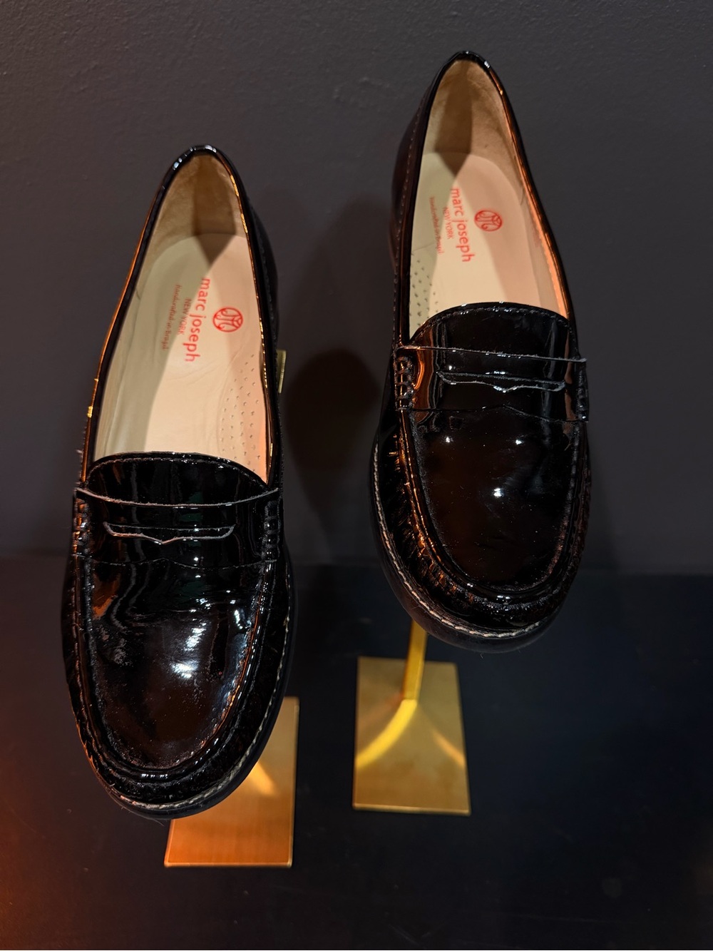 Marc Joseph New York - Black Patent Leather Penny Loafers NWOT